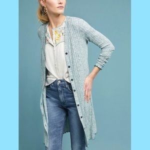 Anthro Akemi + Kin Chateaux Longline Cardigan Sz L